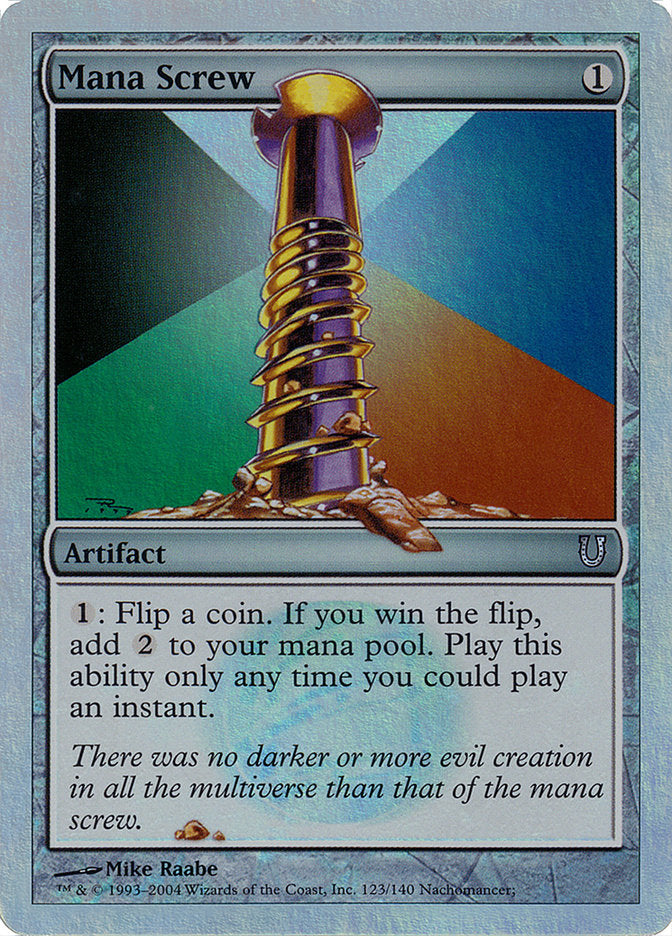 Mana Screw (Alternate Foil) [Unhinged] | Galaxy Games LLC