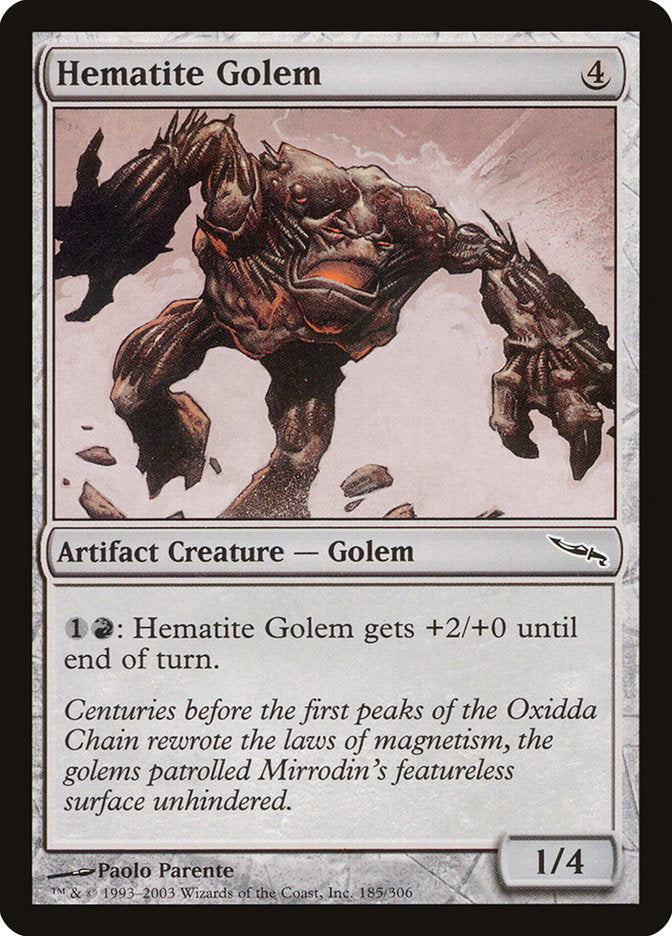 Hematite Golem [Mirrodin] | Galaxy Games LLC