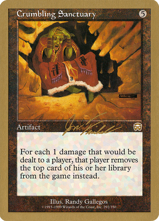 Crumbling Sanctuary (Jon Finkel) [World Championship Decks 2000] | Galaxy Games LLC