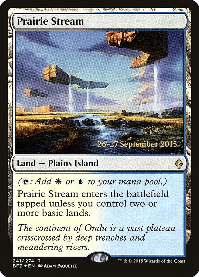 Prairie Stream [Battle for Zendikar Prerelease Promos] | Galaxy Games LLC