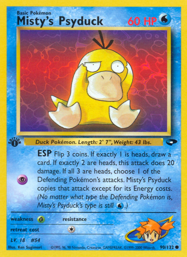 Misty's Psyduck (90/132) [Gym Challenge 1st Edition] | Galaxy Games LLC