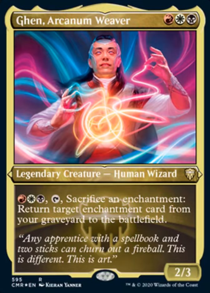 Ghen, Arcanum Weaver (Etched) [Commander Legends] | Galaxy Games LLC