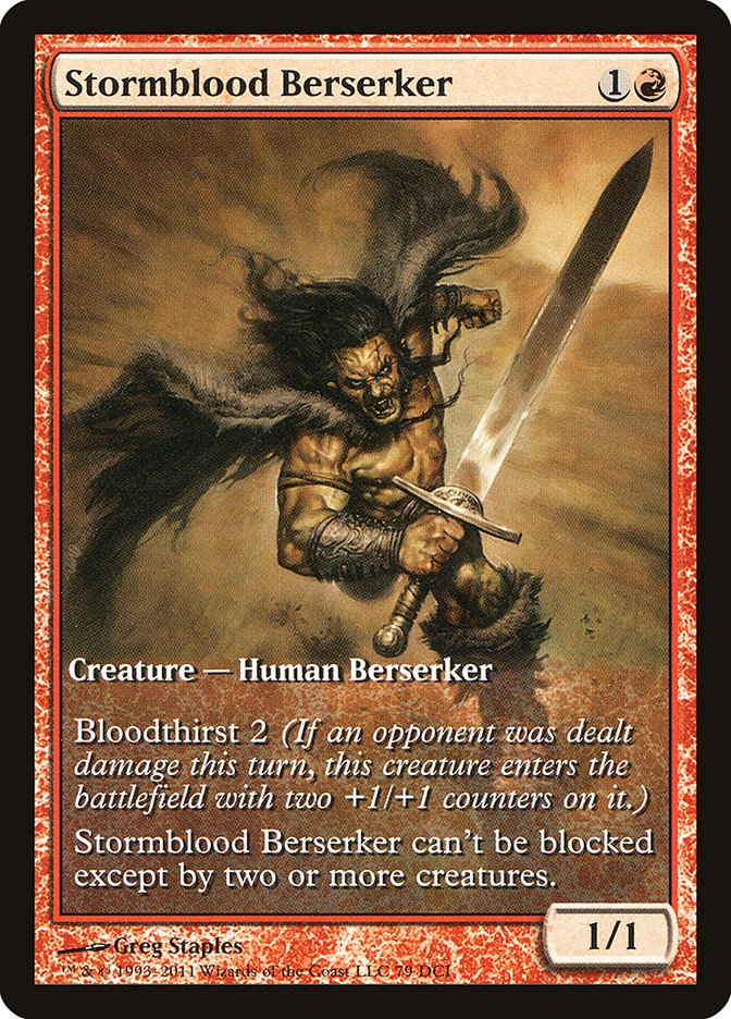 Stormblood Berserker (Extended Art) [Magic 2012 Promos] | Galaxy Games LLC