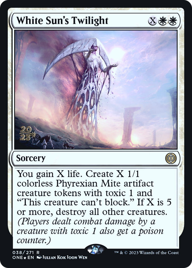 White Sun's Twilight [Phyrexia: All Will Be One Prerelease Promos] | Galaxy Games LLC