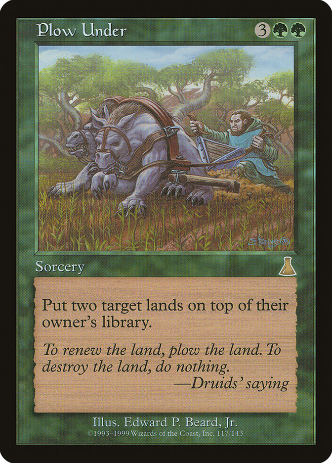 Plow Under [Urza's Destiny] | Galaxy Games LLC