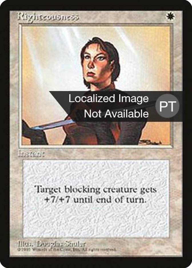 Righteousness [Fourth Edition (Foreign Black Border)] | Galaxy Games LLC