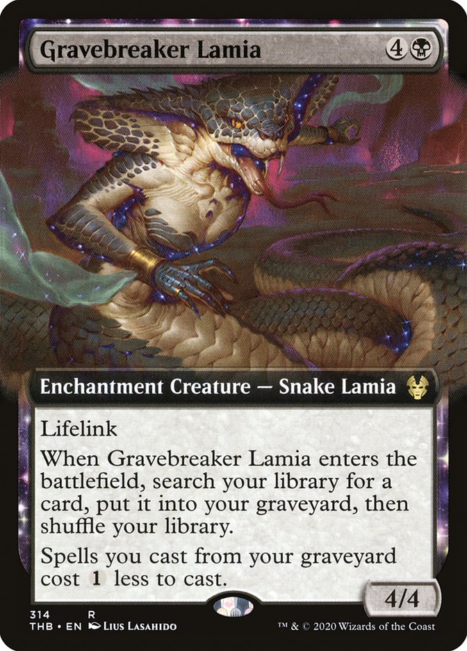 Gravebreaker Lamia (Extended Art) [Theros Beyond Death] | Galaxy Games LLC