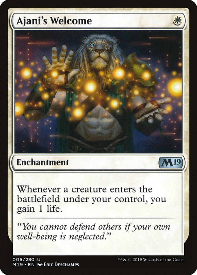 Ajani's Welcome [Core Set 2019] | Galaxy Games LLC