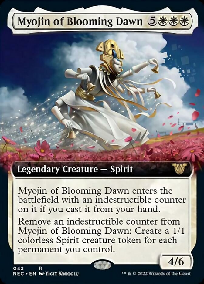 Myojin of Blooming Dawn (Extended Art) [Kamigawa: Neon Dynasty Commander] | Galaxy Games LLC