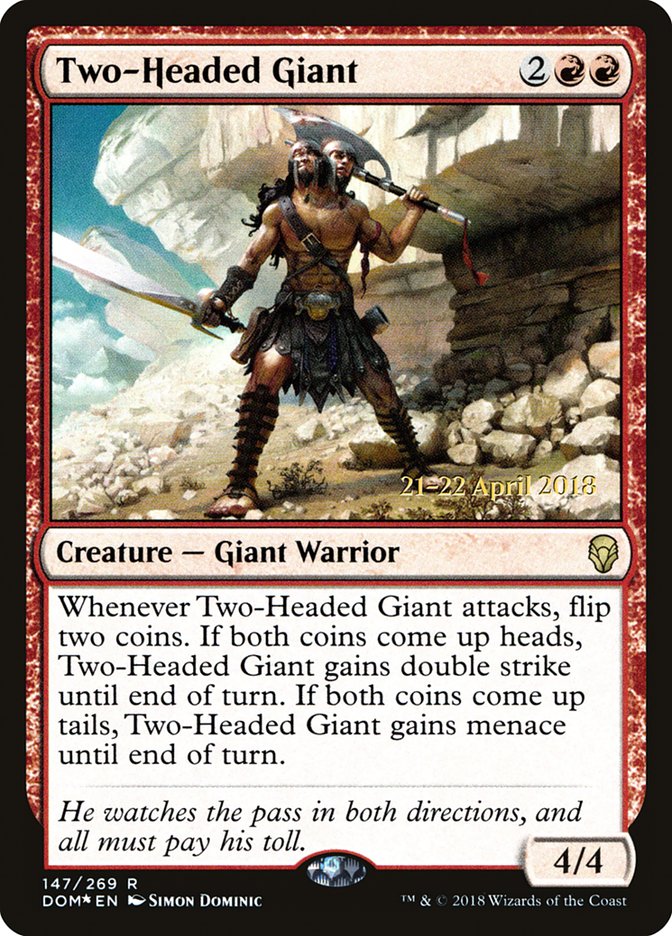 Two-Headed Giant [Dominaria Prerelease Promos] | Galaxy Games LLC
