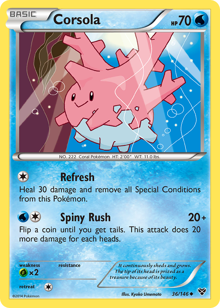 Corsola (36/146) [XY: Base Set] | Galaxy Games LLC