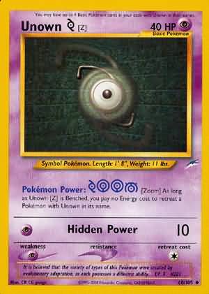 Unown [Z] (60/105) [Neo Destiny Unlimited] | Galaxy Games LLC