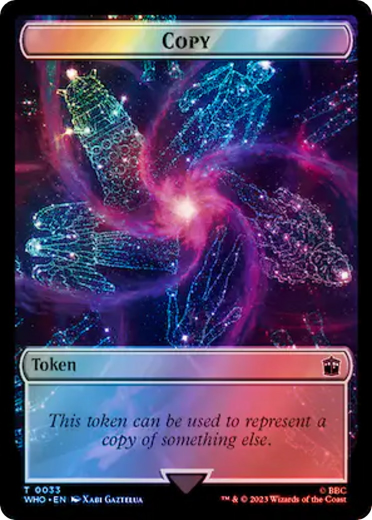 Copy // Mutant Double-Sided Token (Surge Foil) [Doctor Who Tokens] | Galaxy Games LLC