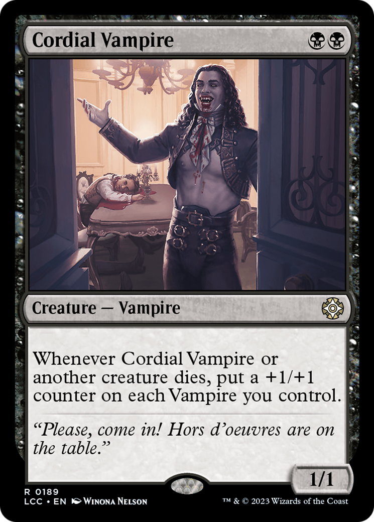 Cordial Vampire [The Lost Caverns of Ixalan Commander] | Galaxy Games LLC