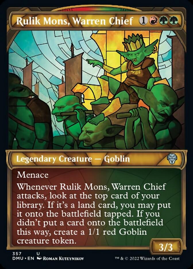 Rulik Mons, Warren Chief (Showcase Textured) [Dominaria United] | Galaxy Games LLC