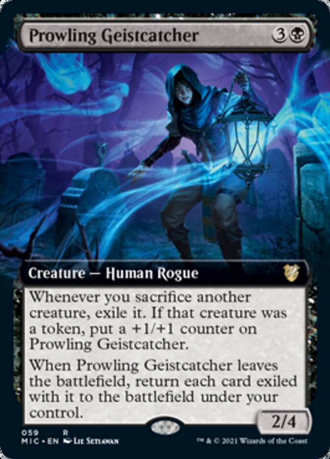 Prowling Geistcatcher (Extended Art) [Innistrad: Midnight Hunt Commander] | Galaxy Games LLC