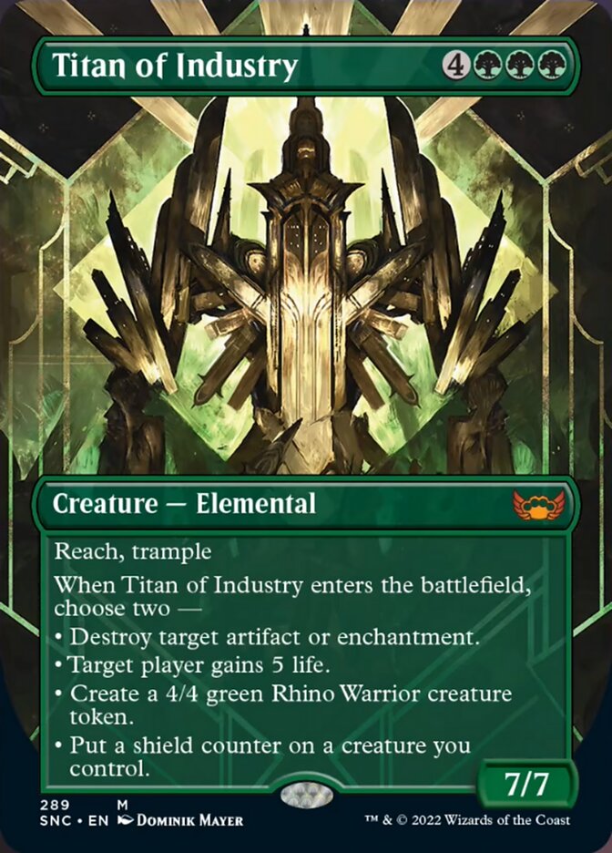 Titan of Industry (Borderless Alternate Art) [Streets of New Capenna] | Galaxy Games LLC