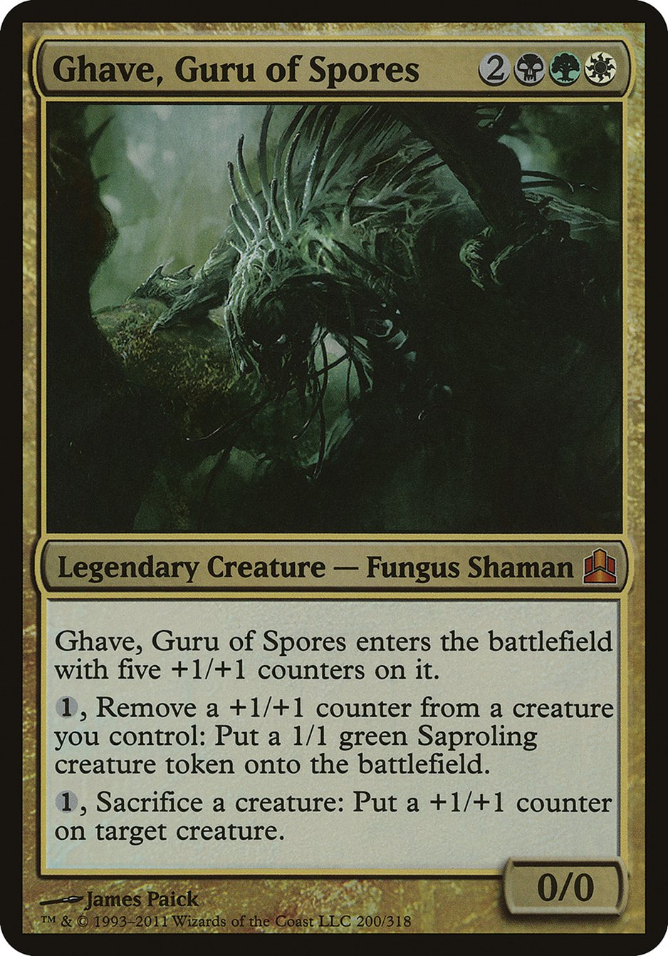 Ghave, Guru of Spores (Oversized) [Commander 2011 Oversized] | Galaxy Games LLC