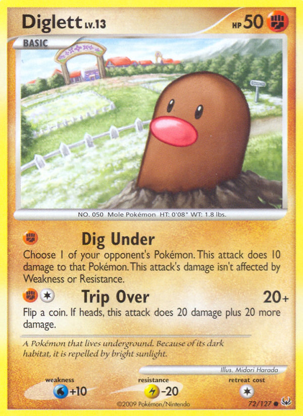 Diglett (72/127) [Platinum: Base Set] | Galaxy Games LLC