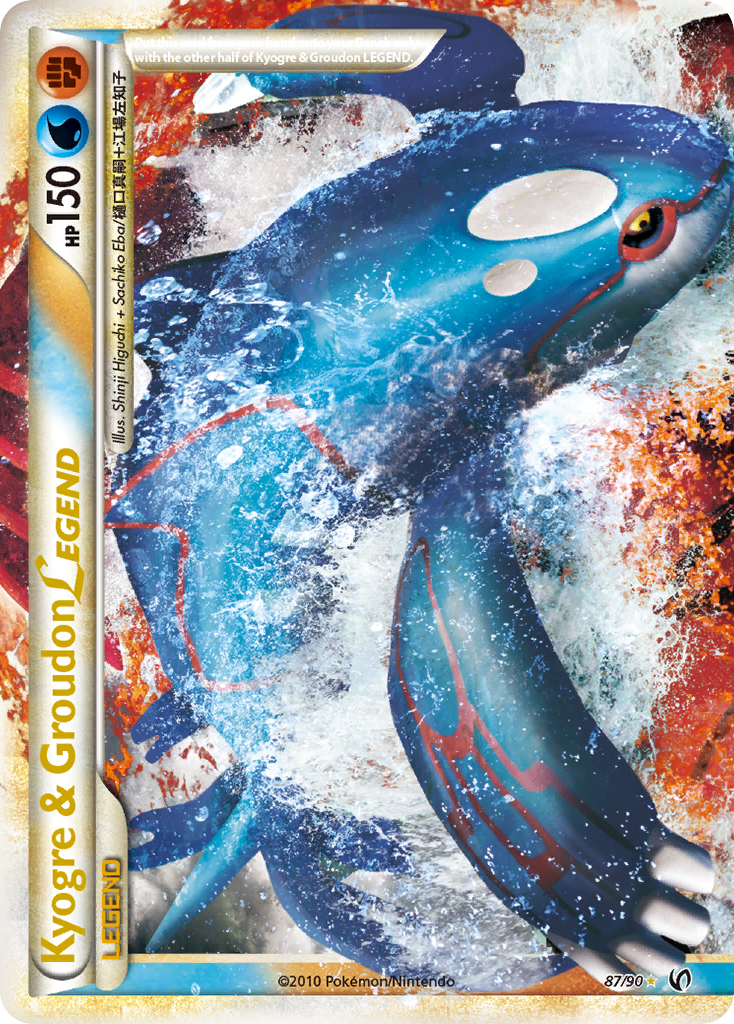 Kyogre & Groudon LEGEND (87/90) [HeartGold & SoulSilver: Undaunted] | Galaxy Games LLC