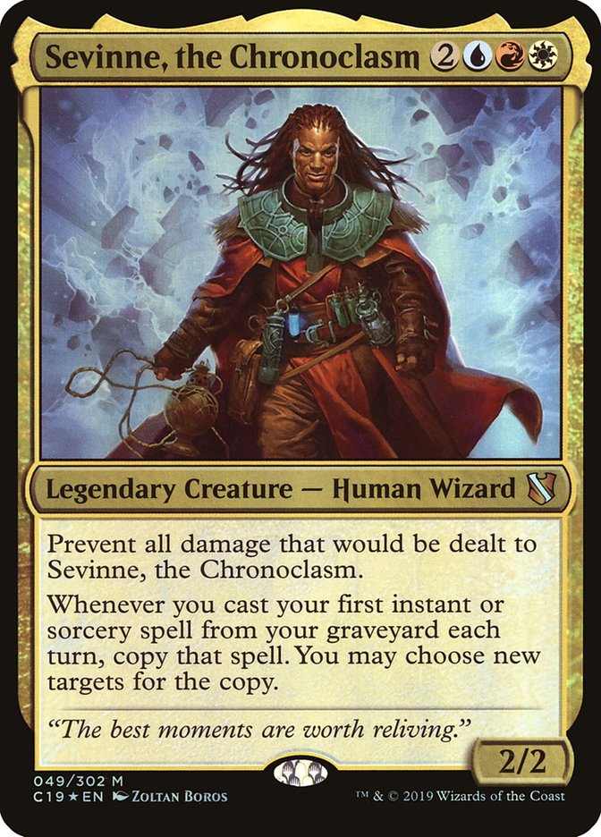 Sevinne, the Chronoclasm (Oversized) [Commander 2019 Oversized] | Galaxy Games LLC