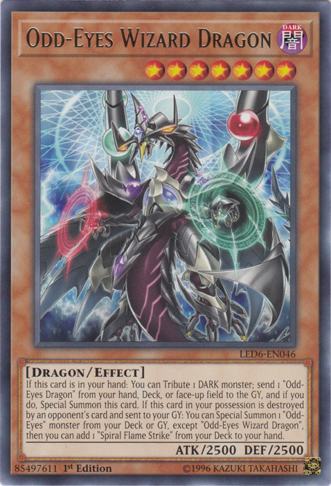 Odd-Eyes Wizard Dragon [LED6-EN046] Rare | Galaxy Games LLC