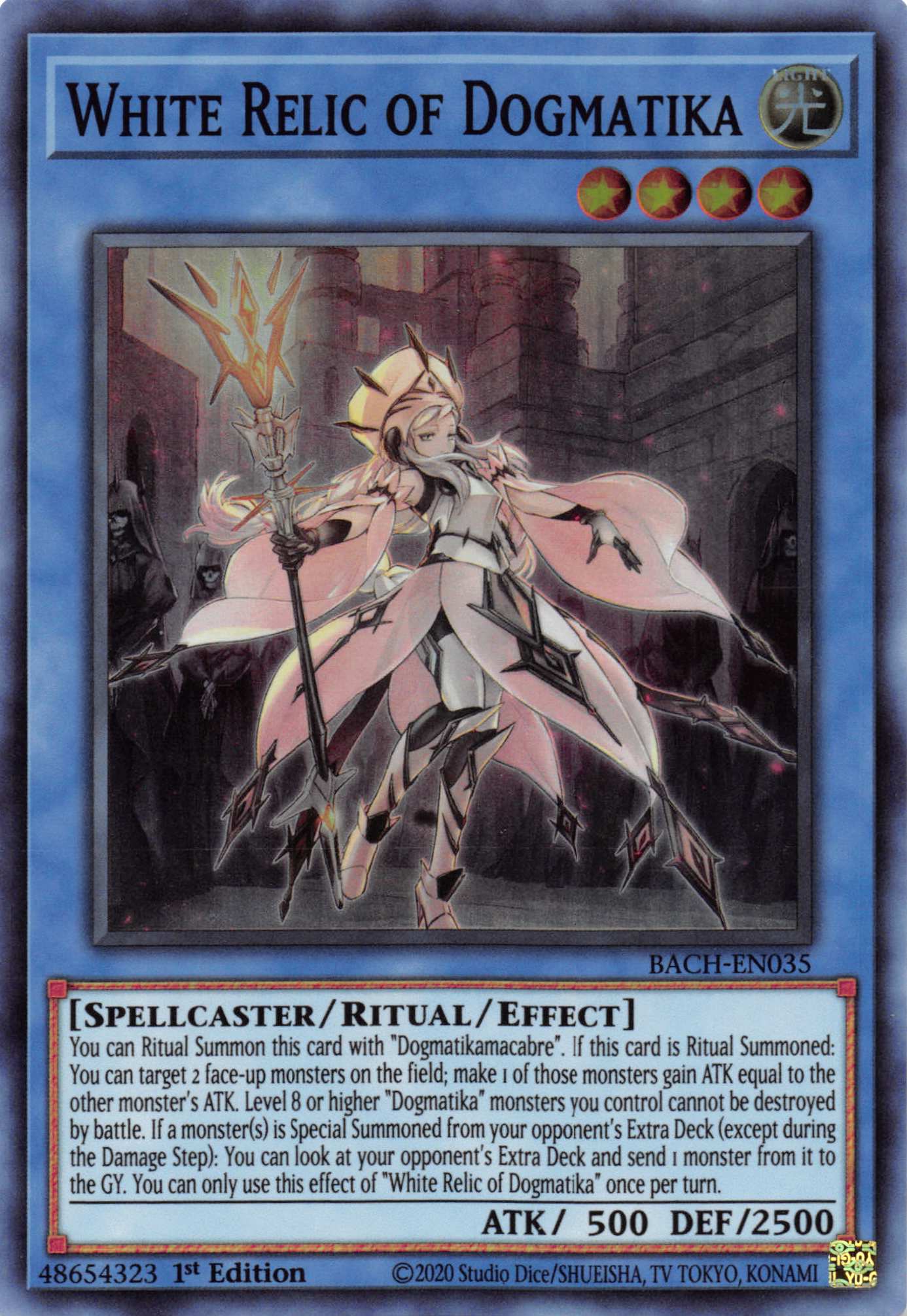 White Relic of Dogmatika [BACH-EN035] Super Rare | Galaxy Games LLC