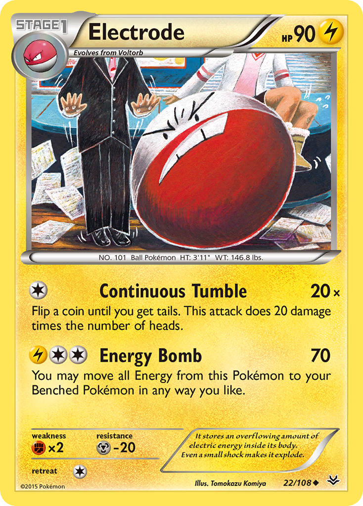 Electrode (22/108) [XY: Roaring Skies] | Galaxy Games LLC