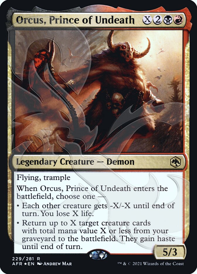 Orcus, Prince of Undeath (Ampersand Promo) [Dungeons & Dragons: Adventures in the Forgotten Realms Promos] | Galaxy Games LLC