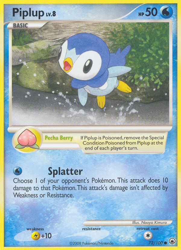 Piplup (72/100) [Diamond & Pearl: Majestic Dawn] | Galaxy Games LLC