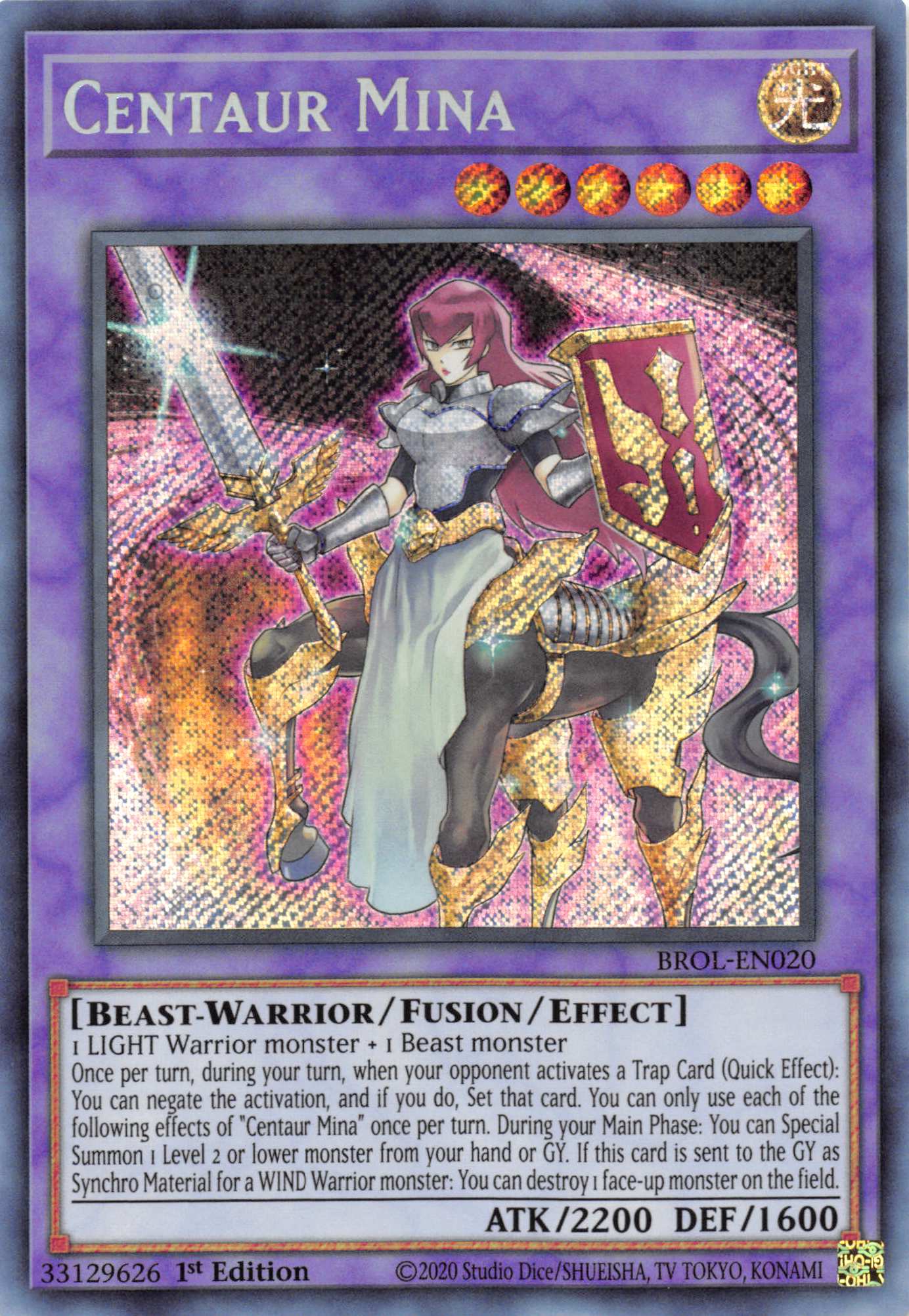 Centaur Mina [BROL-EN020] Secret Rare | Galaxy Games LLC