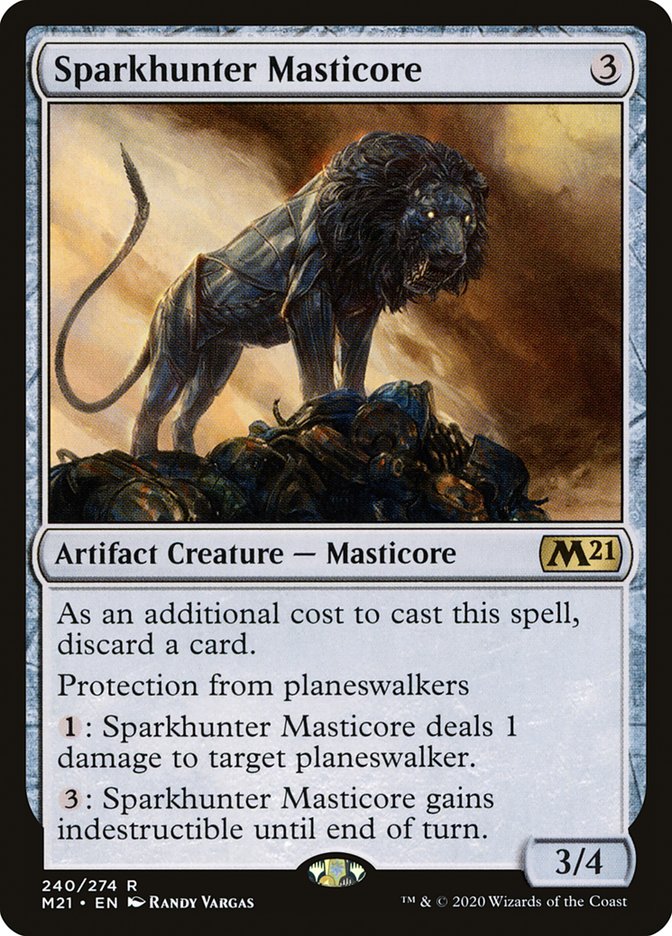 Sparkhunter Masticore [Core Set 2021] | Galaxy Games LLC