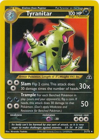 Tyranitar (31/75) [Neo Discovery Unlimited] | Galaxy Games LLC