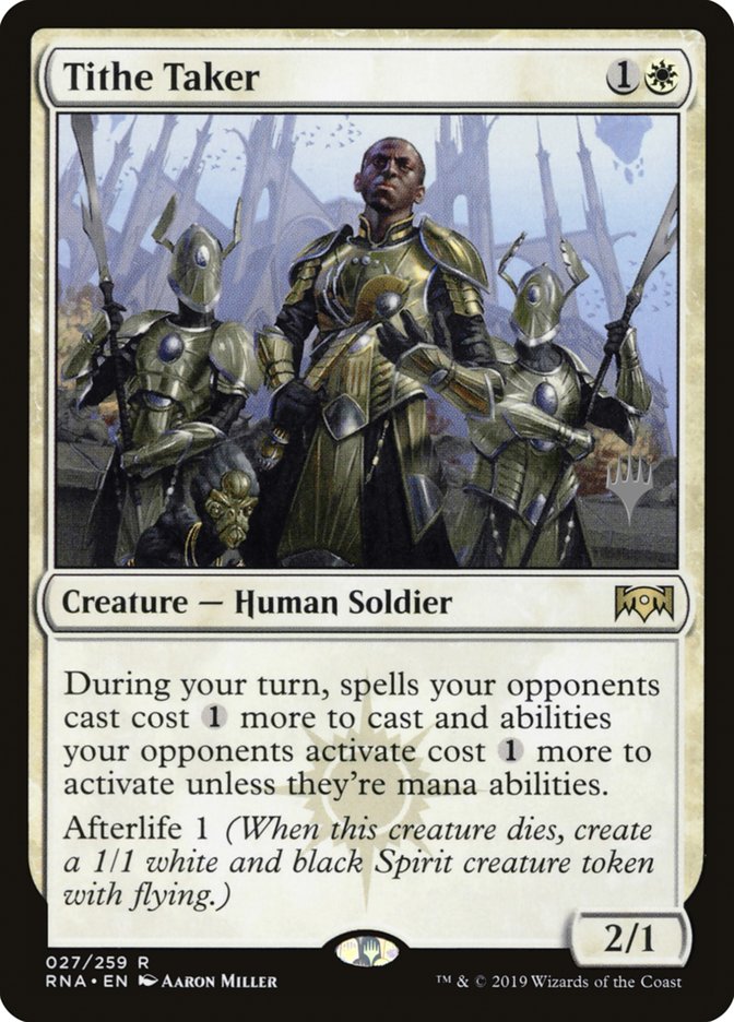 Tithe Taker (Promo Pack) [Ravnica Allegiance Promos] | Galaxy Games LLC