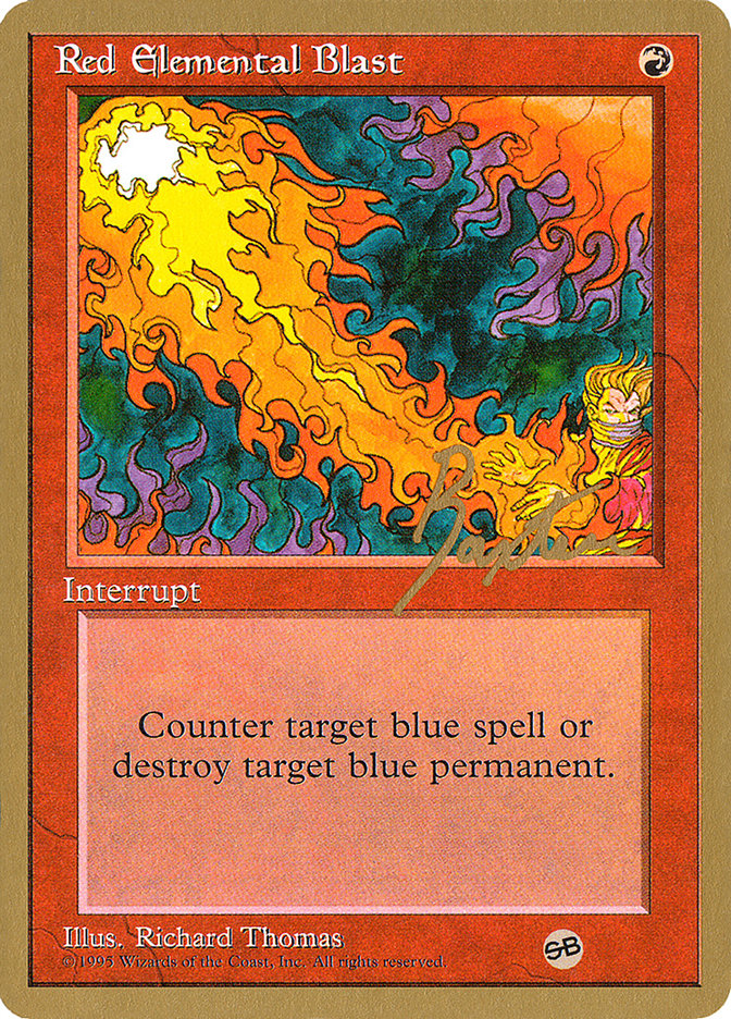 Red Elemental Blast (George Baxter) (SB) [Pro Tour Collector Set] | Galaxy Games LLC