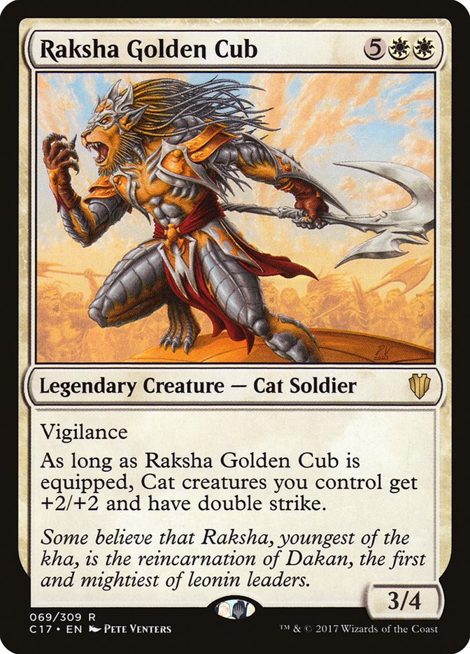 Raksha Golden Cub [Commander 2017] | Galaxy Games LLC