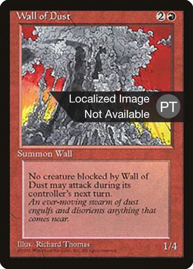 Wall of Dust [Fourth Edition (Foreign Black Border)] | Galaxy Games LLC