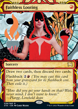 Faithless Looting (Foil Etched) [Strixhaven: School of Mages Mystical Archive] | Galaxy Games LLC