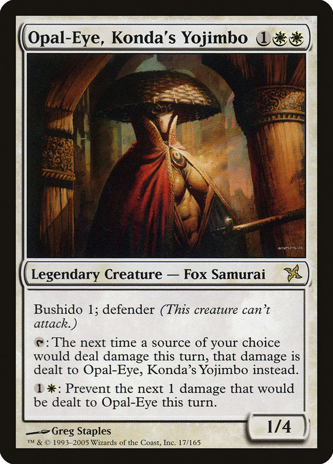 Opal-Eye, Konda's Yojimbo [Betrayers of Kamigawa] | Galaxy Games LLC