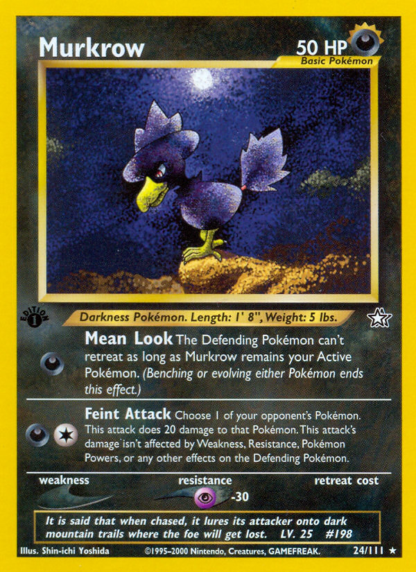 Murkrow (24/111) [Neo Genesis 1st Edition] | Galaxy Games LLC