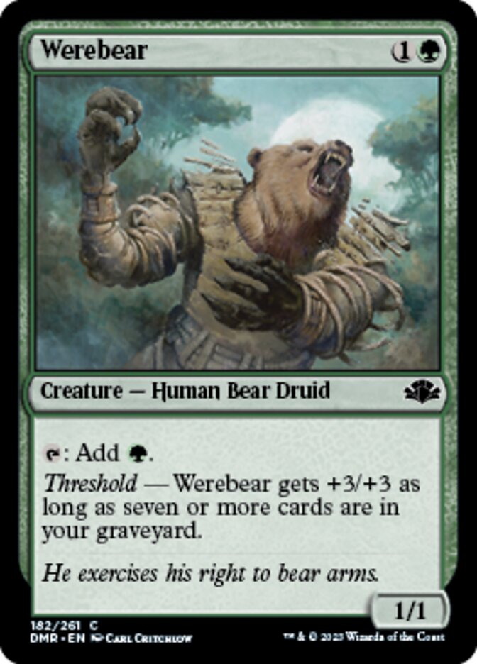 Werebear [Dominaria Remastered] | Galaxy Games LLC