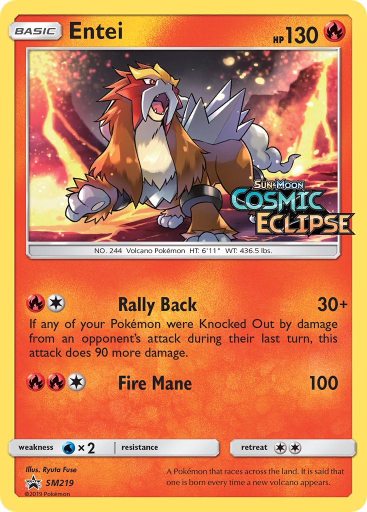 Entei (SM219) [Sun & Moon: Black Star Promos] | Galaxy Games LLC