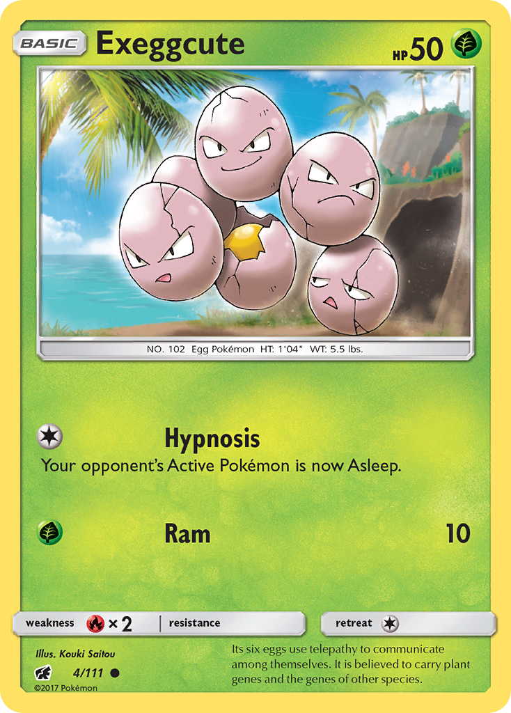 Exeggcute (4/111) [Sun & Moon: Crimson Invasion] | Galaxy Games LLC