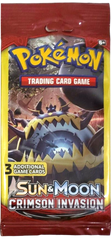 Sun & Moon: Crimson Invasion - 3-Card Booster Pack | Galaxy Games LLC