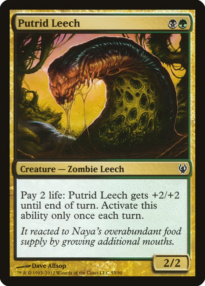 Putrid Leech [Duel Decks: Izzet vs. Golgari] | Galaxy Games LLC