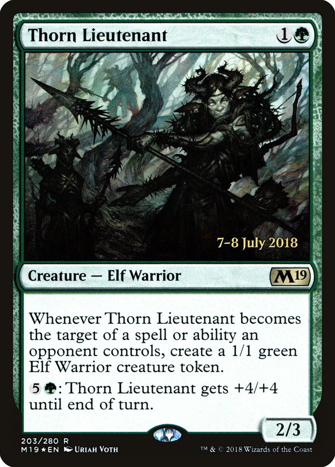 Thorn Lieutenant [Core Set 2019 Prerelease Promos] | Galaxy Games LLC