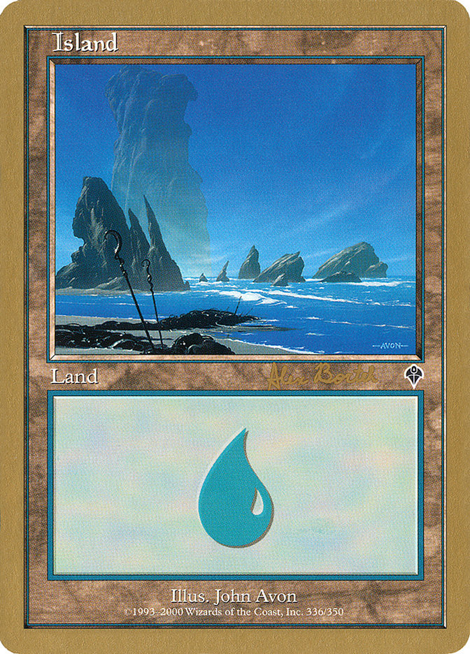 Island (ab336a) (Alex Borteh) [World Championship Decks 2001] | Galaxy Games LLC