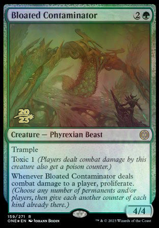 Bloated Contaminator [Phyrexia: All Will Be One Prerelease Promos] | Galaxy Games LLC