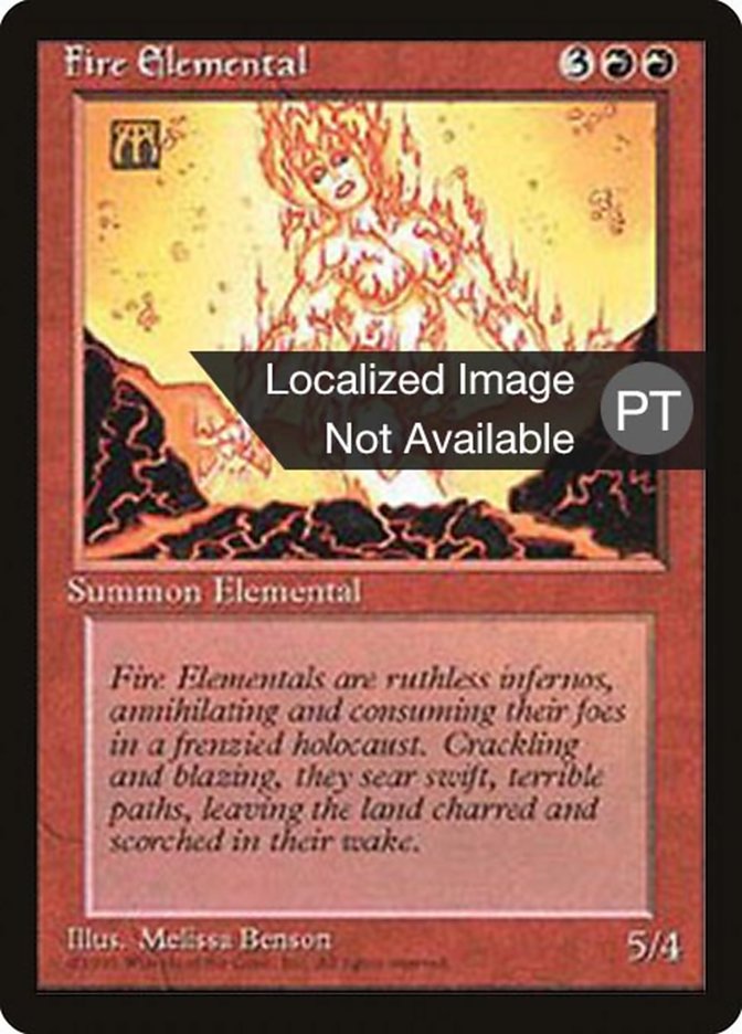 Fire Elemental [Fourth Edition (Foreign Black Border)] | Galaxy Games LLC