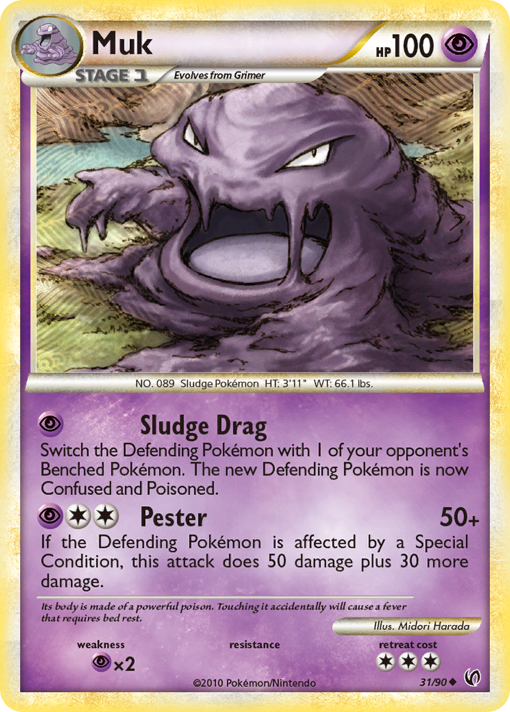 Muk (31/90) [HeartGold & SoulSilver: Undaunted] | Galaxy Games LLC